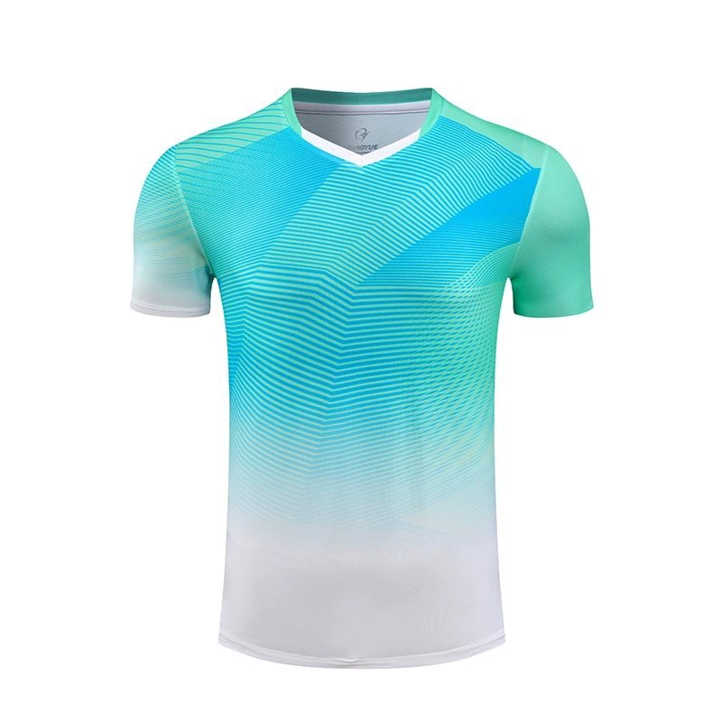 Breathable football jersey front view for fit and fabric size check