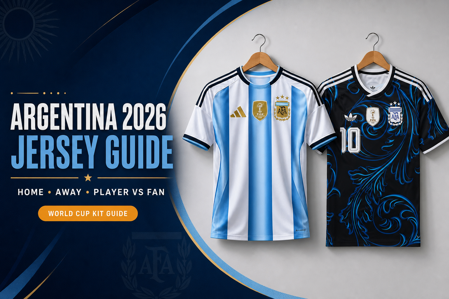 Argentina 2026 jersey guide home away player vs fan