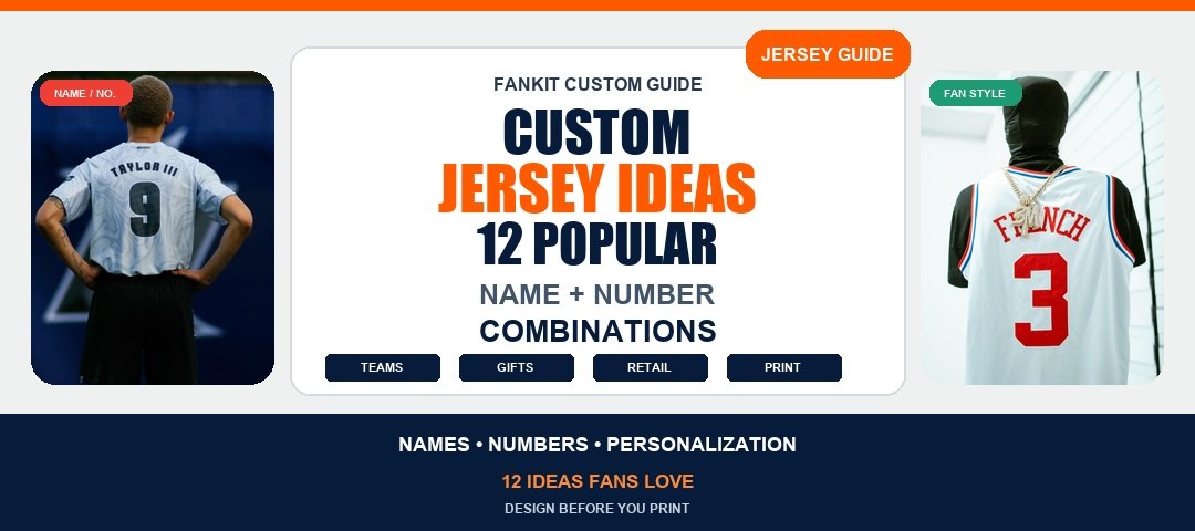 Custom jersey ideas guide featuring real personalized jersey photography