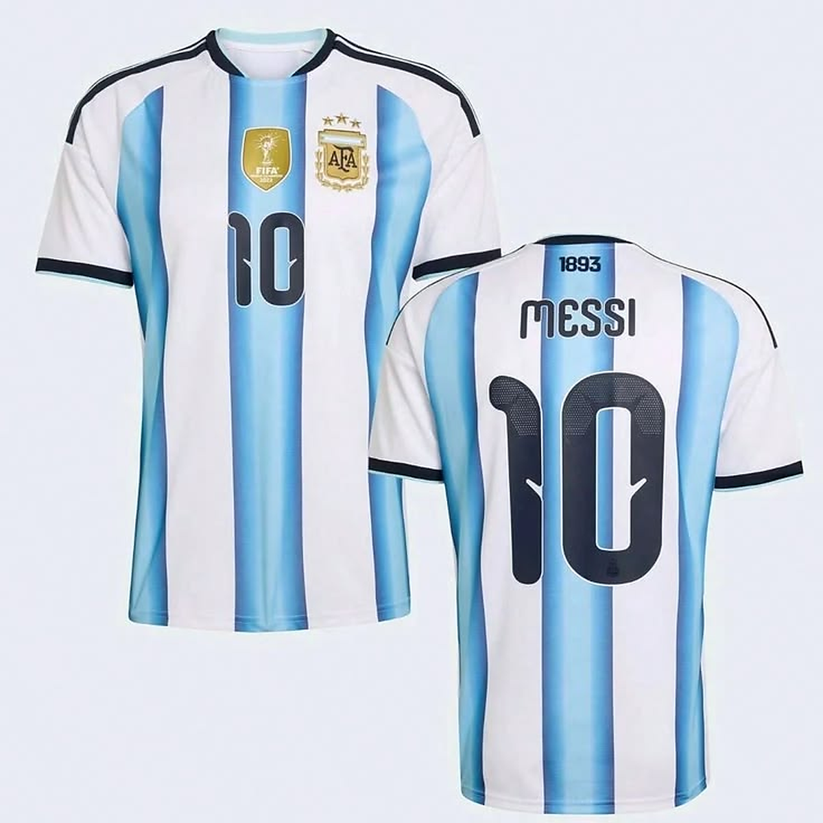 Argentina 2026 home jersey front and Messi number 10 back