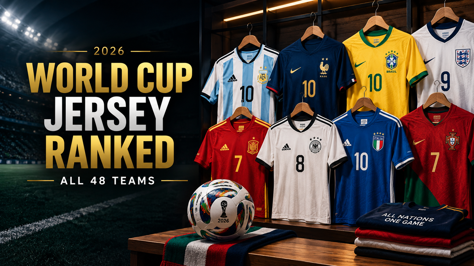 Every 2026 World Cup jersey ranked, all 48 teams