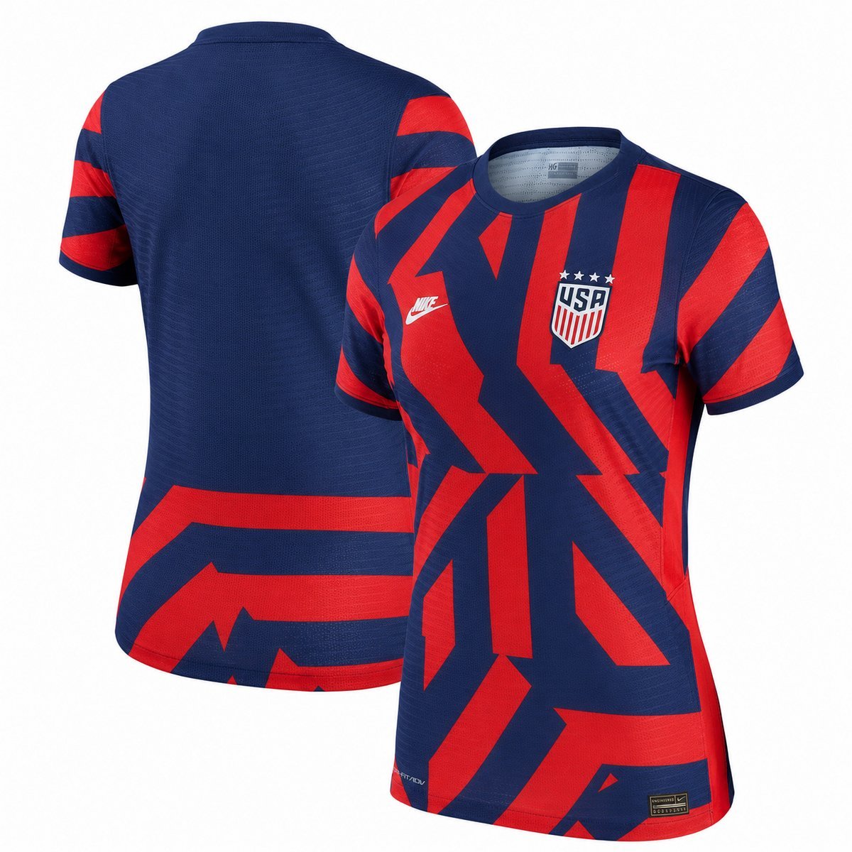USWNT Stars away kit, back angle showing the Inner Pride collar mark