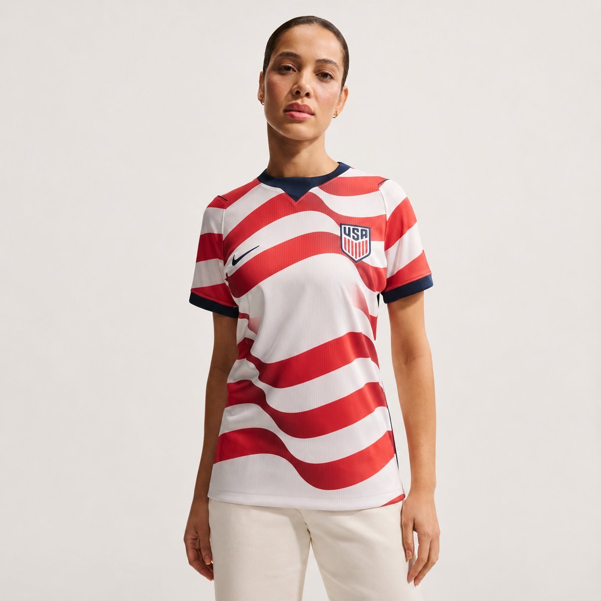 USWNT Stripes home kit modeled (2026)